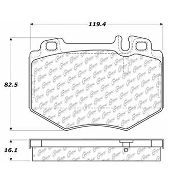 Disc Brake Pad Set CE 104.09850