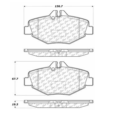 Disc Brake Pad Set CE 104.09870