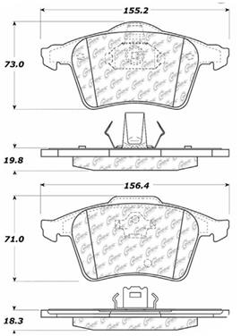 Disc Brake Pad Set CE 104.10030