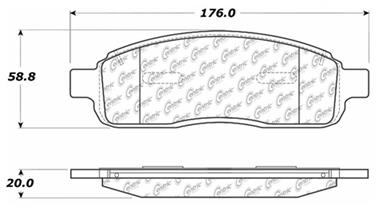 Disc Brake Pad Set CE 104.10110