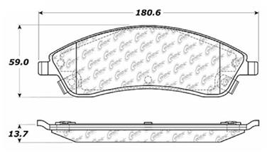 Disc Brake Pad Set CE 104.10190