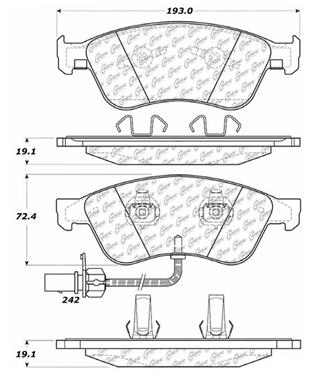 Disc Brake Pad Set CE 104.10240