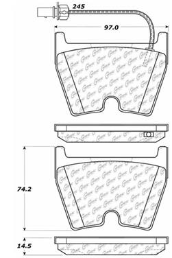 Disc Brake Pad Set CE 104.10290