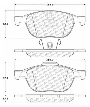 Disc Brake Pad Set CE 104.10440