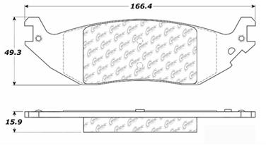 Disc Brake Pad Set CE 104.10460