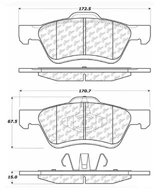 Disc Brake Pad Set CE 104.10470