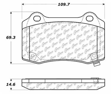 Disc Brake Pad Set CE 104.10530