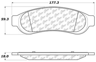 Disc Brake Pad Set CE 104.10670