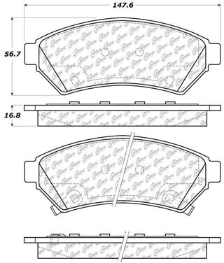 Disc Brake Pad Set CE 104.10750