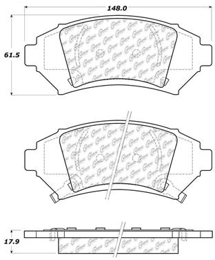 Disc Brake Pad Set CE 104.10760