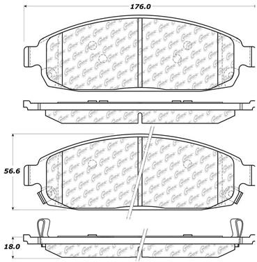 Disc Brake Pad Set CE 104.10800