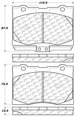 Disc Brake Pad Set CE 104.10910