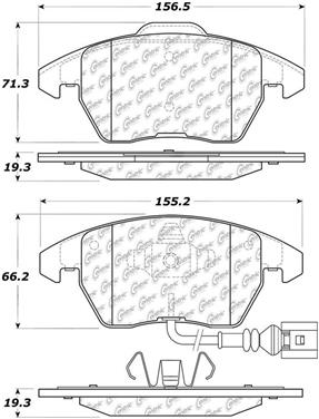 Disc Brake Pad Set CE 104.11071