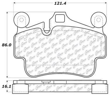 Disc Brake Pad Set CE 104.11350