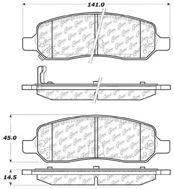 Disc Brake Pad Set CE 104.11720