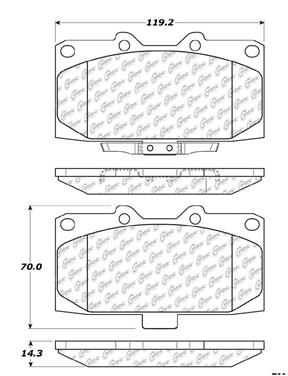 Disc Brake Pad Set CE 104.11820