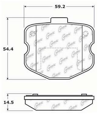 Disc Brake Pad Set CE 104.11851