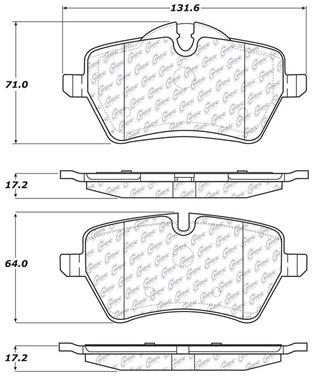 Disc Brake Pad Set CE 104.12040