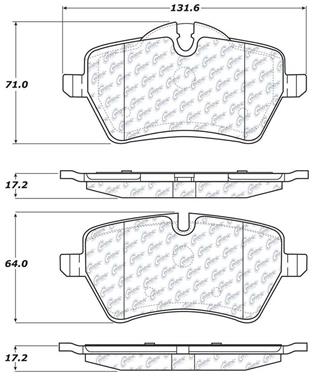 Disc Brake Pad Set CE 104.12041