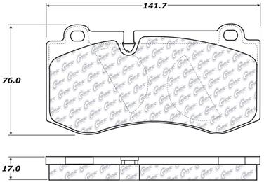 Disc Brake Pad Set CE 104.12230