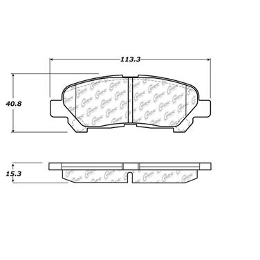 Disc Brake Pad Set CE 104.12290