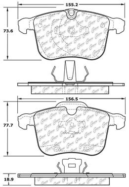 Disc Brake Pad Set CE 104.12570