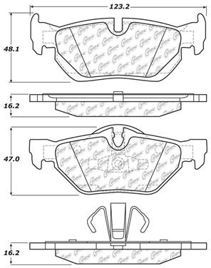 Disc Brake Pad Set CE 104.12670