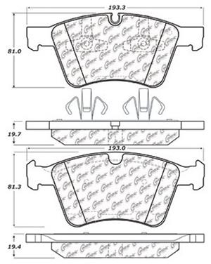 Disc Brake Pad Set CE 104.12720