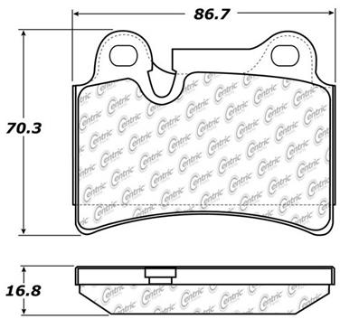 Disc Brake Pad Set CE 104.12770