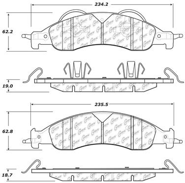 Disc Brake Pad Set CE 104.12780