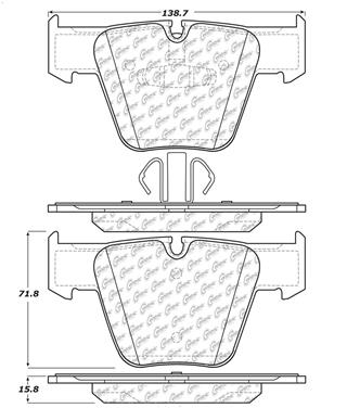 Disc Brake Pad Set CE 104.12890