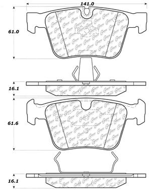 Disc Brake Pad Set CE 104.12900