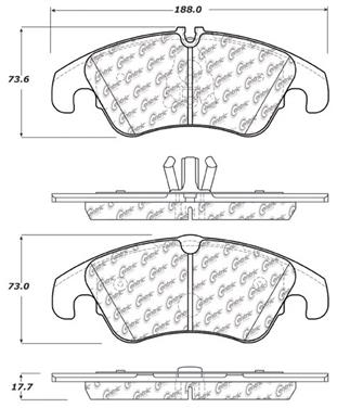 Disc Brake Pad Set CE 104.13221