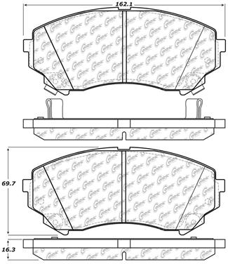 Disc Brake Pad Set CE 104.13310