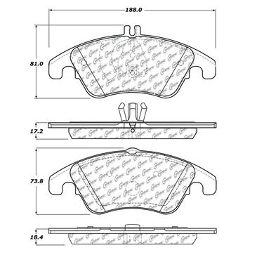 Disc Brake Pad Set CE 104.13420