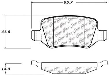 Disc Brake Pad Set CE 104.13580