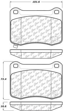 Disc Brake Pad Set CE 104.13660