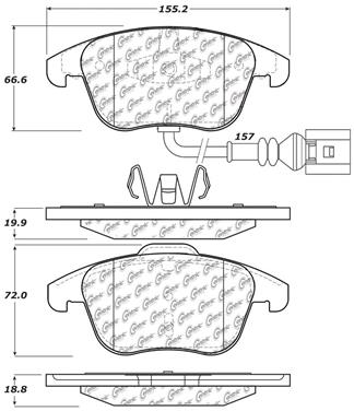 Disc Brake Pad Set CE 104.13750