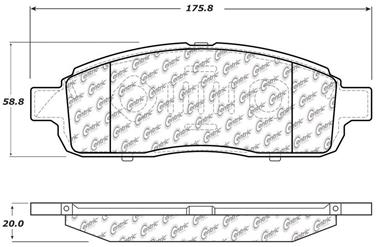 Disc Brake Pad Set CE 104.13920