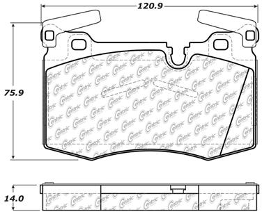 Disc Brake Pad Set CE 104.14030