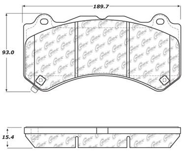 Disc Brake Pad Set CE 104.14050