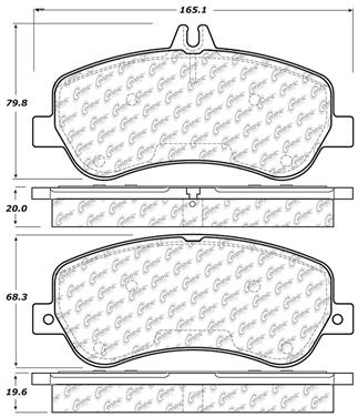 Disc Brake Pad Set CE 104.14060