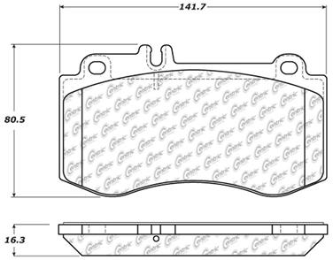 Disc Brake Pad Set CE 104.14200