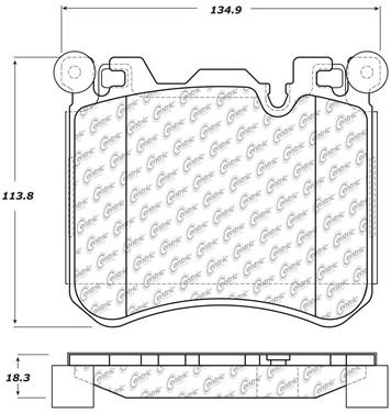 Disc Brake Pad Set CE 104.14290