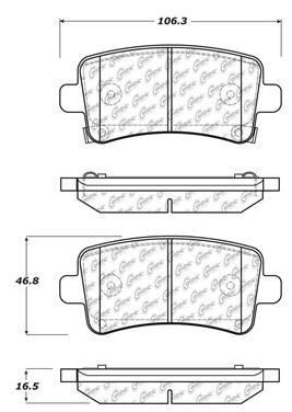 Disc Brake Pad Set CE 104.14302