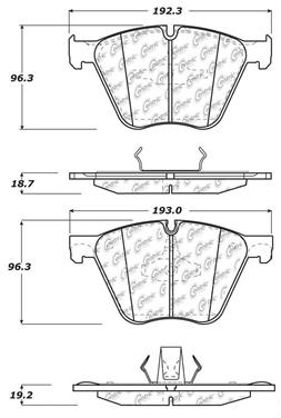 Disc Brake Pad Set CE 104.14430