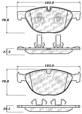 Disc Brake Pad Set CE 104.14480