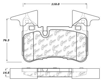 Disc Brake Pad Set CE 104.14500