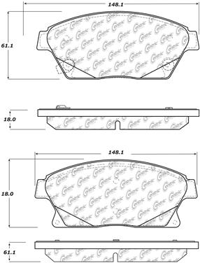 Disc Brake Pad Set CE 104.14670