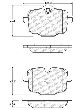 Disc Brake Pad Set CE 104.14690